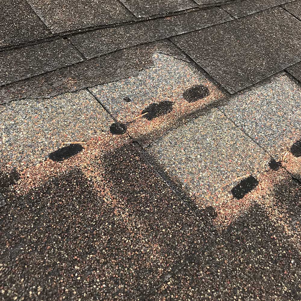 image of roof during home inspection